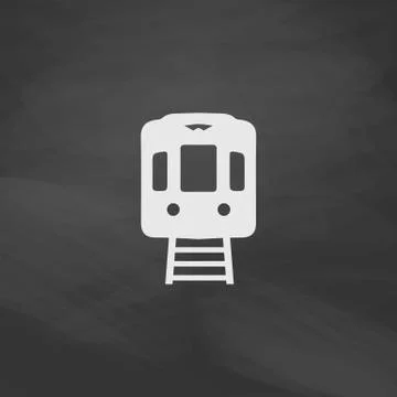 Train computer symbol Illustrazione stock