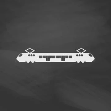 Train computer symbol Illustrazione stock