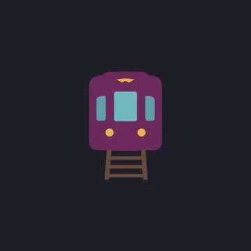 Train computer symbol Illustrazione stock