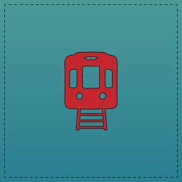 Train computer symbol Illustrazione stock