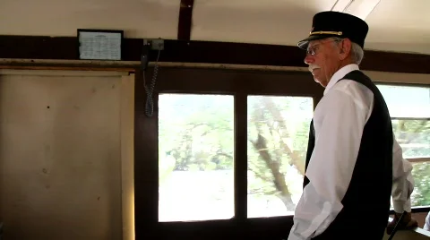 Train Conductor Stock Footage 696802