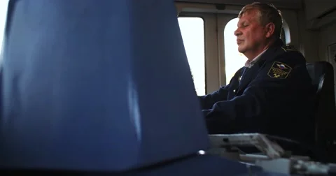 Train Conductor Stock Footage 55156826