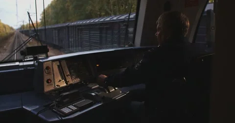 Train Conductor Stock Footage 55385589