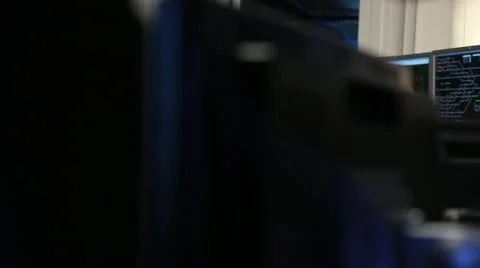 Train control room Stock Footage 12447561