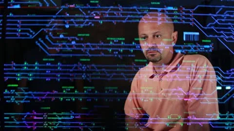 Train control room Stock Footage 12448089