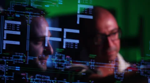 Train control room Stock Footage
