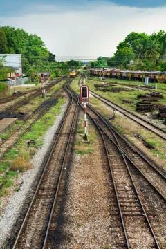 Train from country Stock Photos