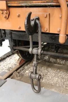 Train Coupling. Stock Photos