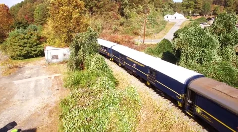  Train crossing bridge Stock Footage 69072931
