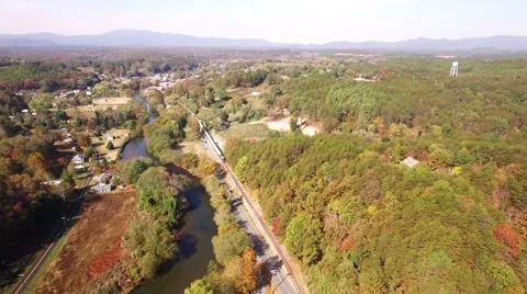 Train crossing bridge Stock Footage 69072993