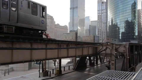 Train crossing bridge Stock-Footage 91780623