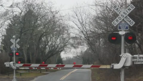 Train Crossing Stock Footage 10759391