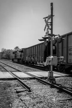 Train crossing Stock Photos