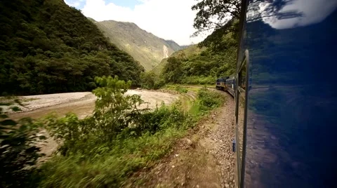 Train from Cusco to the Inca City Machu Picchu in the sacred valley 스톡 동영상 62467401