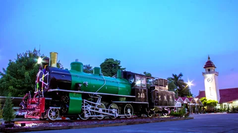 Train day to night still Stock Footage 39156101