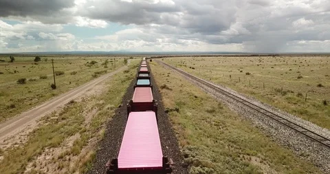 Train departing beneath the camera Stock Footage 101072698