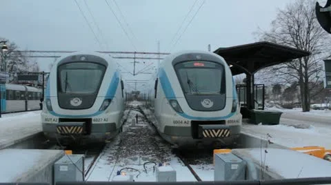 Train departure Stock Footage 20434927