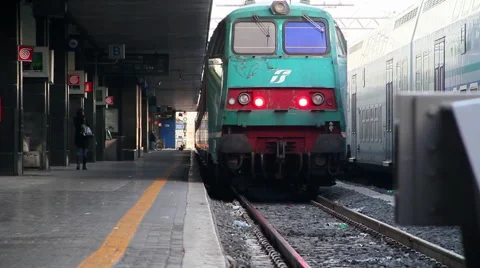Train departure Stock Footage 44236041