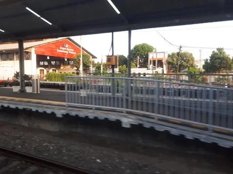 Train depot Foto stock