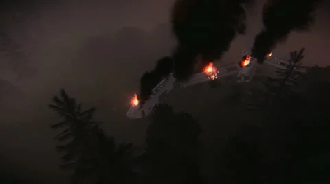 Train derailment Stock Footage 24827980