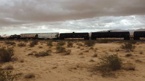 Train Desert Stock-Footage 164084438