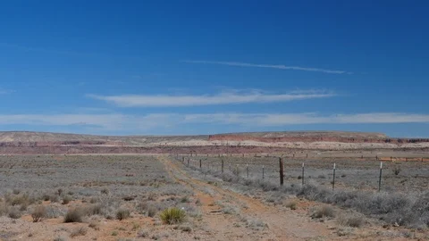 Train in the desert of New Mexico. Stock Footage 105932430