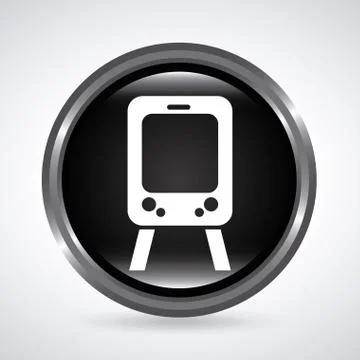 Train design over gray background vector illustration Ilustração Stock