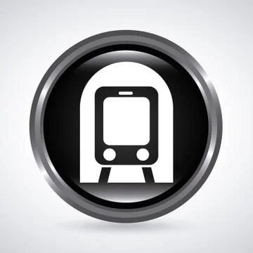 Train design over gray background vector illustration Ilustração Stock