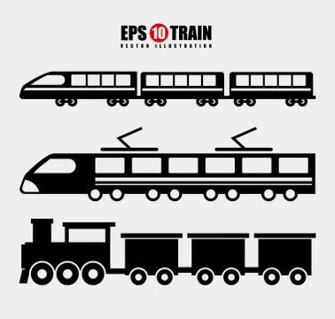 Train design over gray background vector illustration Stock Illustration