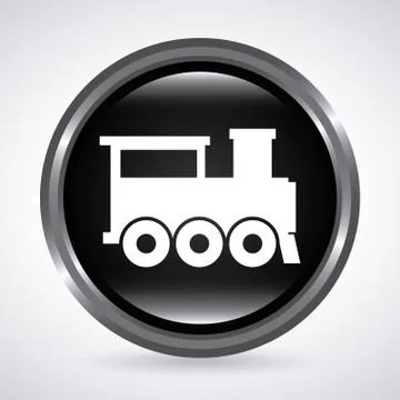 Train design over gray  background vector illustration Ilustração Stock