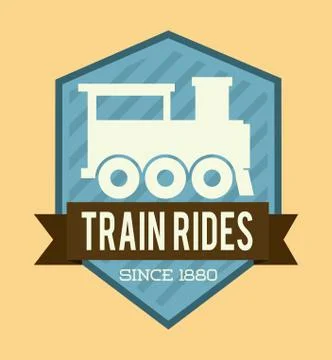 Train design over pink background vector illustration Ilustração Stock