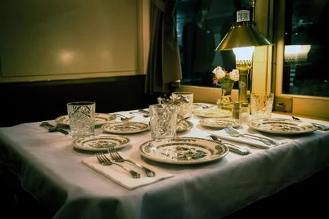 Train dinner Stock Photos