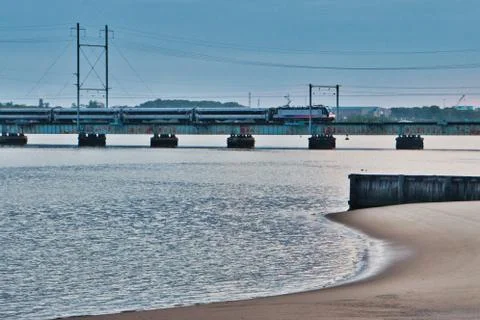 Train in the distance Stock Photos