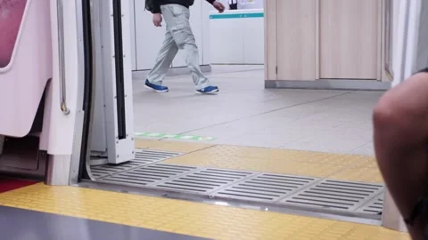 Train Doors Closing Stock Footage 160814444