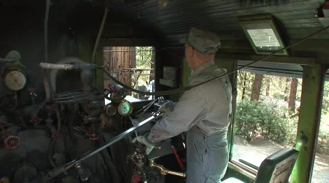Train driver 1 Stock Footage 476361