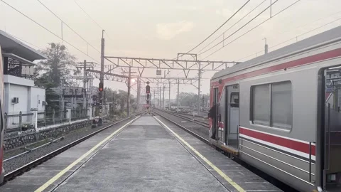 Train Driver Entering Driver Cabin Before Departure Stock Footage 336979808