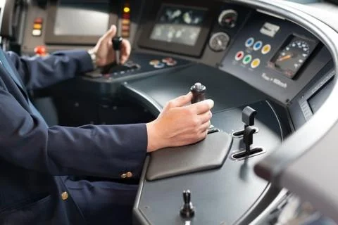 Train driver Stock Photos