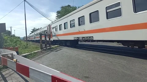 Train from East Video stock 236969695