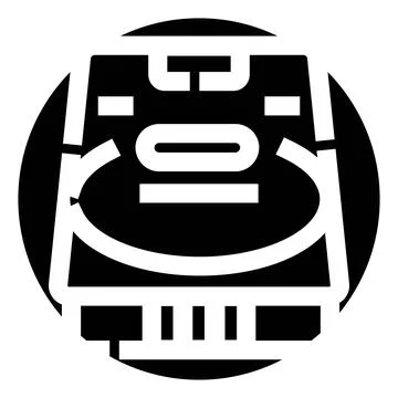 Train engine front view icon design Stockillustratie