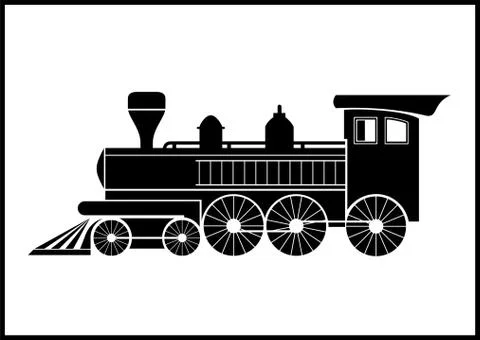 Train engine Stock Illustration