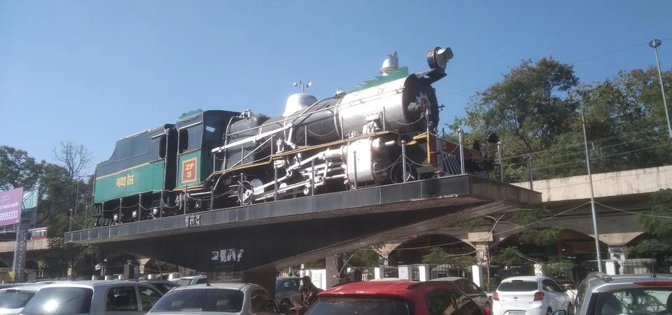 The train engine view Stock Photos