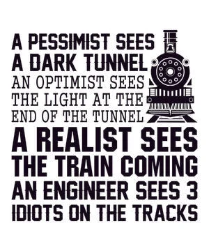 A Train, Engineer And 3 Idiots Stock Illustration