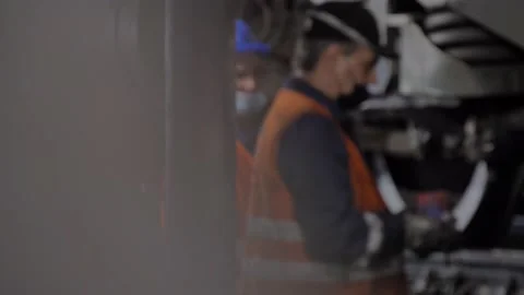Train engineers Stock Footage 156811490