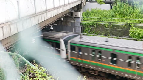Train is entering tunnel . Stock Footage 245965669