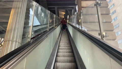 Train Entrance Escalator Stock Footage 201129647