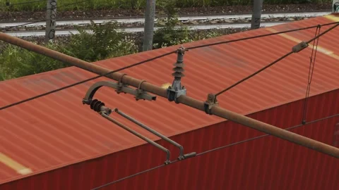 Train, environment, industry, trains, railway, commuting, connecting, Stock Footage 277986271