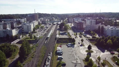 Train in Espoo Stock Footage 199458829