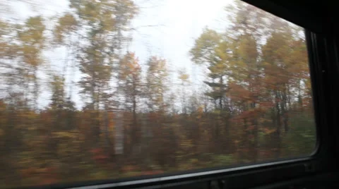Train in the Fall Canada Vídeo Stock 27938859