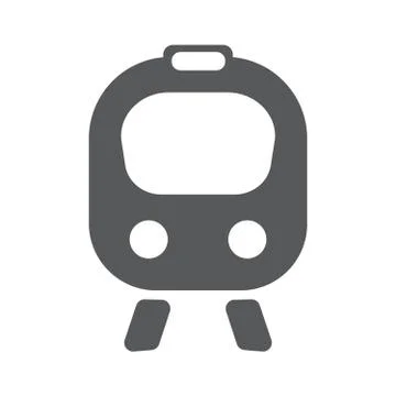 Train flat icon Stock Illustration
