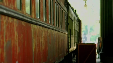 Train follow focus pan Stock Footage 698540